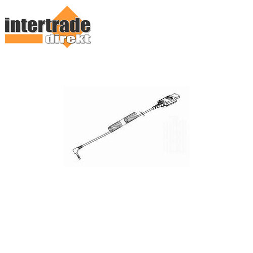 Plantronics adapter cable, 3.5 mm jack to QD with call answer button for Alcatel 38324-01
