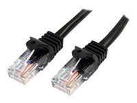 Cat5e RJ45 UTP Network Cable/Patch Cable - Black - Male/Male - 5 m