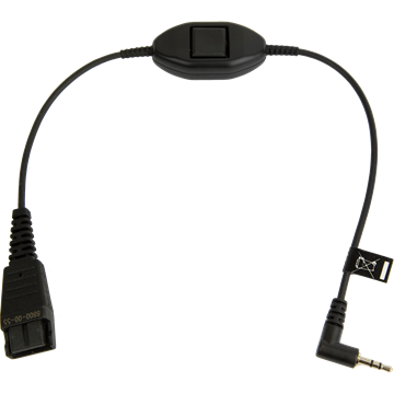 JABRA lower cable QD to 2.5 mm jack with call answer button 8800-00-55