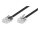 Telephone Connection Cable, RJ45 to RJ11, 6 m, Black
